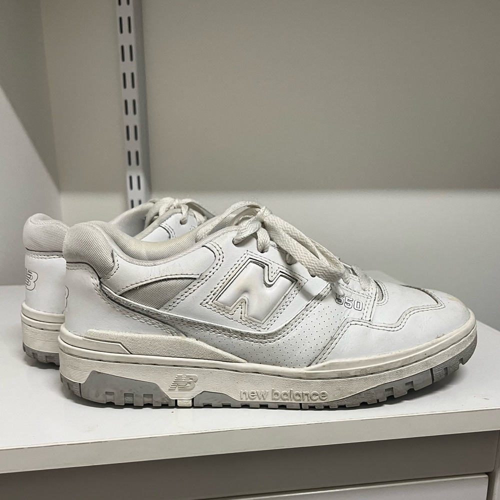 new balance 550s white grey size 6.5M/8 W